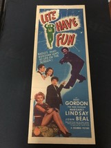 Let&#39;s Have Fun Original Insert Movie Poster 1943- Mad Russian - $35.31