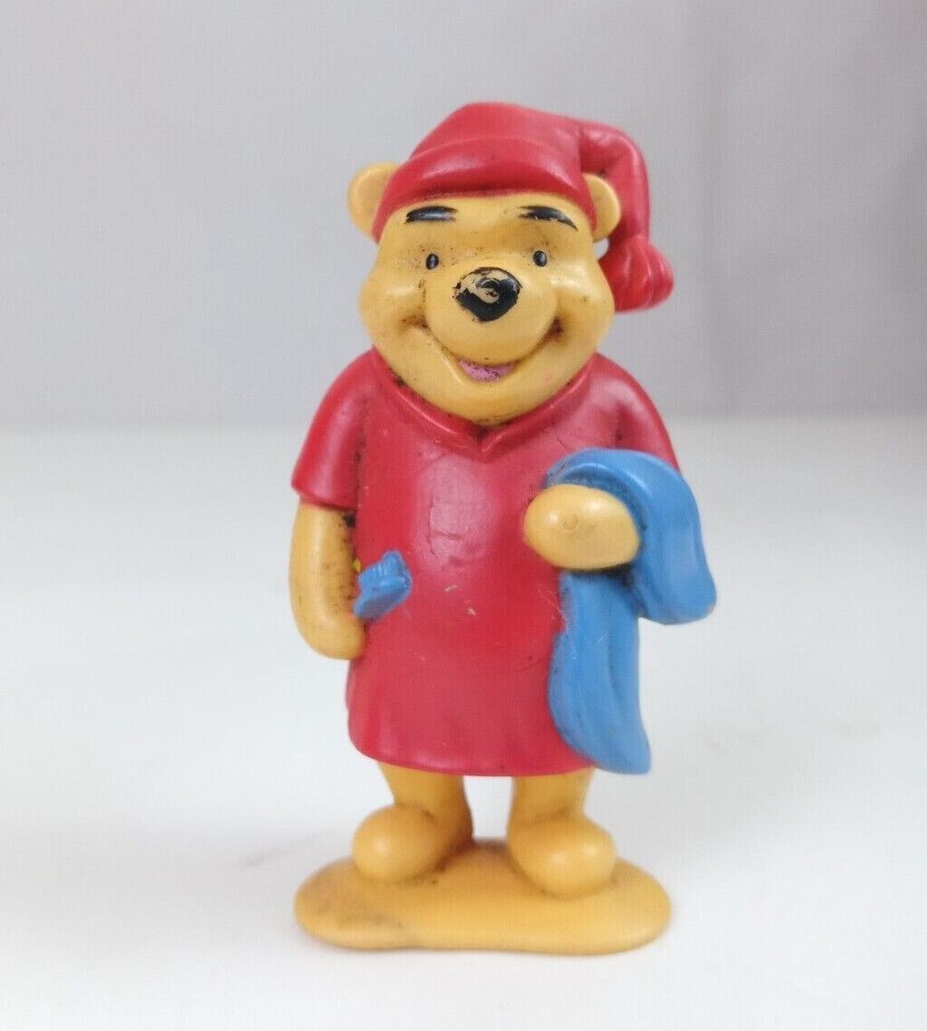 Vintage Disney Winnie The Pooh Bedtime Pooh 3" Collectible Action Figure - £5.30 GBP