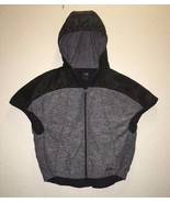 The North Face Pseudio Hoodie woman black/grey poncho vest SZ S/P NEW - $123.74 CAD