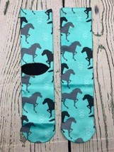 Horses Compression Socks for Women Men is Best for Athletic Blue One Size - £12.89 GBP