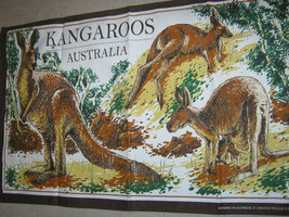 Kangaroos Australia Cotton Tea Towel Creative Products - £7.67 GBP