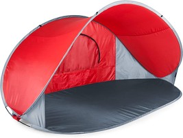 Manta Portable Beach Tent - Pop Up Tent - Beach Sun Shelter Pop Up, (Red With - £52.70 GBP