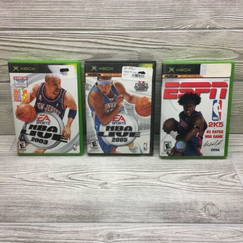 Primary image for Xbox Live 2005 2K5 and NBA Live 2003 Sega ESPN Basketball Video 3 Game Lot 1