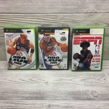 Xbox Live 2005 2K5 and NBA Live 2003 Sega ESPN Basketball Video 3 Game Lot 1 - £8.52 GBP