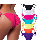 Womens Swimwear Sexy Tie Side Sweet Heart Brazilian Bikini Bottom Hipste... - £21.23 GBP
