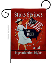 Reproductive Rights Garden Flag Feminism 13 X18.5 Double-Sided House Banner - $19.97