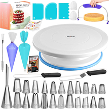 64 Pcs Cake Decorating Supplies Kit with Cake Turntable-Cake Leveler- 24 Numbere - £22.09 GBP