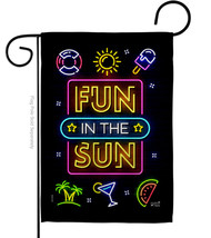 Neon Fun in the Sun - Impressions Decorative Garden Flag G135536-BO - £15.79 GBP