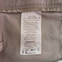 Carhartt B11-DES Dungaree Fit Mens 36×34 Fits 36×31 Carpenter Beige Rugged Jeans image 3