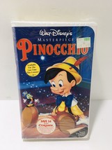 New Vhs Sealed Pinocchio Walt Disney&#39;s Masterpiece Rare Colgate Advert 1993 - $474.05