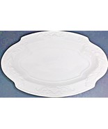 White Serving Oval Platter Pier 1 Handcrafted Italy 16 1/2&quot; x 10 1/2&quot; - $409.50 MXN