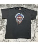 Harley Davidson Freedom Aint Quiet T-Shirt XL Indianapolis Black Made In... - $27.96