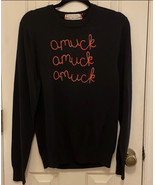 Human Union Hocus Pocus Amuck, Amuck, Amuck Sweater Size XS Hand Embroid... - £234.67 GBP