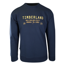 Timberland Men&#39;s Sweatshirt Navy New England Utility L/S Sweatshirt (S04) - £22.43 GBP