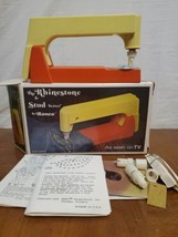 The Rhinestone &amp; Stud Setter By Ronco 1973 Vintage Instructions Box Beda... - $12.16