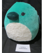 Selassi Green Platypus plush Squishmallow 14&quot; Fuzzy White Tummy Plump Ta... - £38.13 GBP