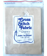 Regency Mills 14 Count Aida Cross Stitch Fabric - Beige 100% Cotton 12&quot; ... - $85.90 MXN
