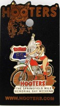 New! Hooters Girl Motorcycle Springfield Il Memorial Day Weekend Pin - Route 66 - £23.58 GBP