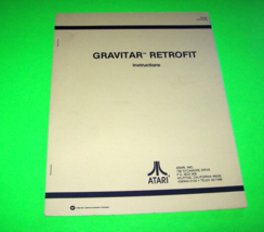 Gravitar Retrofit 1983 Original Video Arcade Game Service Repair Manual - £15.49 GBP
