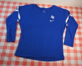 DISCONTINUED WOMANS NIKE FIGHTING FALCONS AIR FORCE BLUE AND WHITE SHIRT... - £20.96 GBP