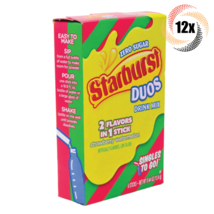 12x Packs Starburst Duos Strawberry Watermelon Drink Mix | 6 Sticks Each... - $30.19