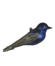 Purple Martin Blown Glass Handcrafted Bird Christmas Ornament NIB Cobane - $22.76