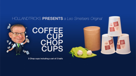 Coffee Cup Chop Cup (3 cups and 2 balls) by Leo Smetsers - Trick - $39.55