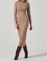 Astr kenna midi dress in Brown - size XS - £60.26 GBP