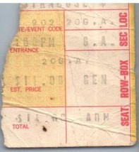 Starship New Riders Ticket Stub September 2 1975 Syracuse New York - £27.25 GBP