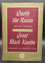 Fischer Quoth The Raven Little Great Black Kanba Crime Club Library 1945 In Dj - £21.57 GBP
