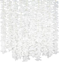 Gpark 10 Pack 6.5 Ft./78 Inch White Wisteria Artificial Fake Hanging Flowers - £30.34 GBP