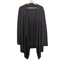 Barefoot Dreams Calypso Wrap Cardigan Sweater S/M Bamboo CozyChic Lite Black - £15.50 GBP