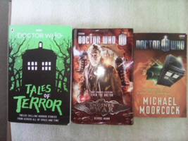 DOCTOR WHO  3x Paperback &amp; Hardback Fiction / Very Good Condition BBC / ... - $20.00
