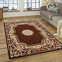 Rugs Area Rugs Carpet 8x10 Rug Oriental Brown Large Bedroom Floor Big 5x7 Rugs ~ - £103.11 GBP+