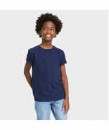 Cat &amp; Jack Boys Medium 8/10 T-Shirt Short Sleeve Navy New With Tags - $11.62 CAD