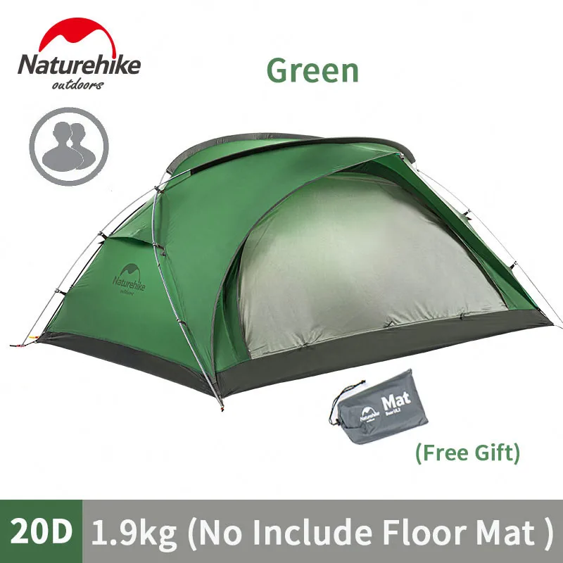 Naturehike 2020 New Outdoor Ultralight Camping Tent 20D Nylon Hiking Waterproof - £185.91 GBP