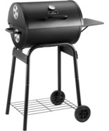 Charcoal Grills Outdoor Bbq Grill, Barrel Charcoal Grill With, Black By ... - £78.73 GBP