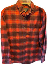 Pendleton mason men’s M red plaid long sleeve button down cotton flannel shirt - £22.80 GBP