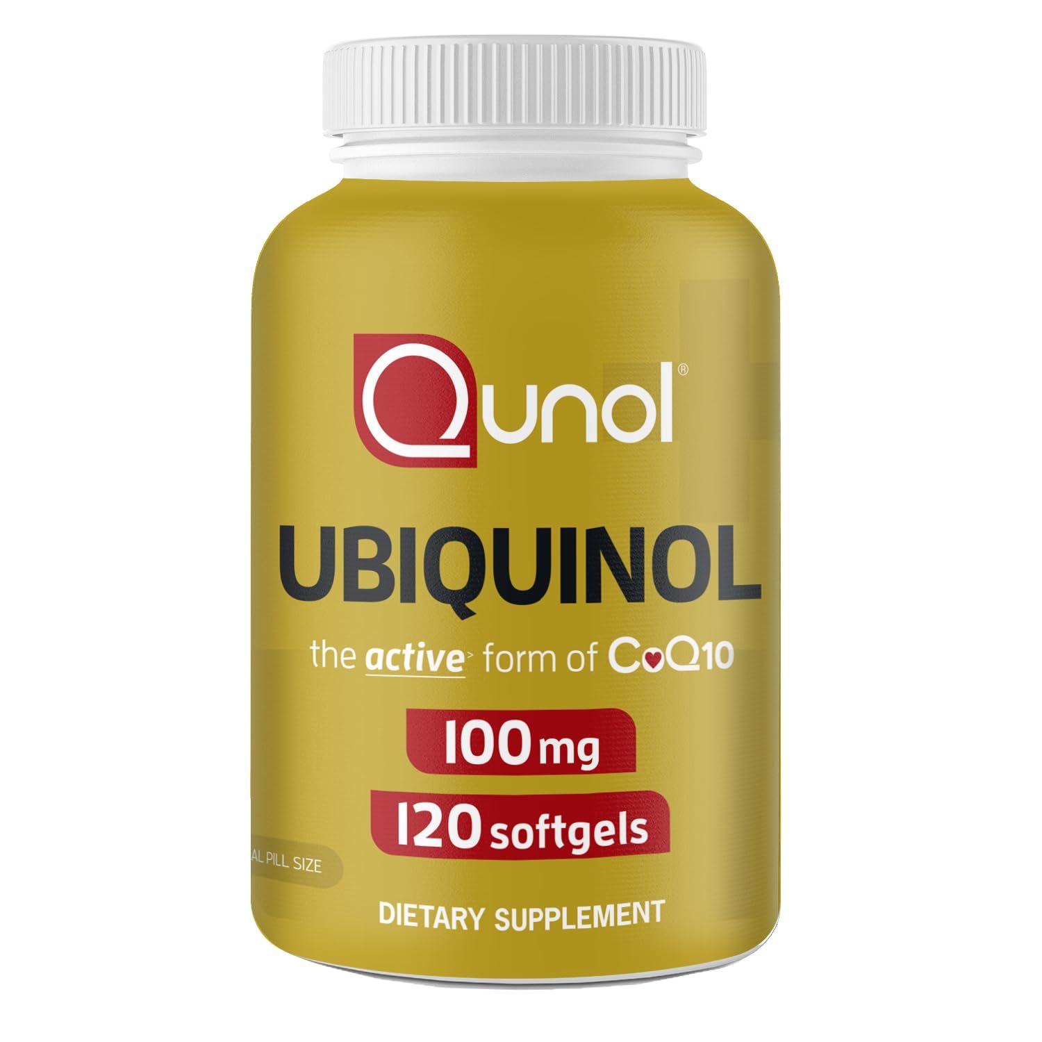 Qunol Ubiquinol CoQ10 100mg Softgels, Ubiquinol - Active Form of Coenzyme Q10, A