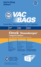Oreck BB Housekeeper Micro Allergen Vacuum Cleaner Bags by DVC - $5.96+