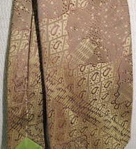 One Wemlon Wembley Neck Tie/Necktie Vintage Gold 57&quot; x 3.75&quot; 60&#39;s or 70&#39;s - $7.37 CAD