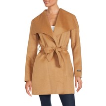 T Tahari double face wool belted wrap coat in Camel - £97.09 GBP