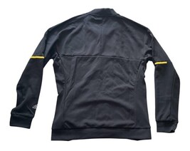 Adidas Women’s Climalite Full Zip Track Jacket Black Yellow Stripe Size S NWT image 6