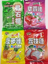4/12 Bags, Hong Yuan Hard Candy 12.35 oz - Pineapple, Strawberry, Lychee, Guava  - £16.55 GBP+
