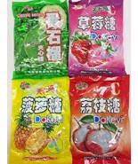 4/12 Bags, Hong Yuan Hard Candy 12.35 oz - Pineapple, Strawberry, Lychee... - £16.35 GBP+