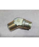 Parker Hannifin Press-NPT  Brass Air Brake 45 Degree Elbow Fitting 3/4" -12 - $16.99