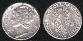 1944 Mercury Dime Very nice coin  20130103 - £9.58 GBP