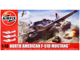 Level 2 Model Kit North American F-51D Mustang Fighter Aircraft with 3 Scheme Op - £47.53 GBP