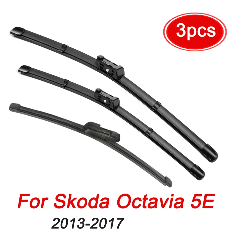 MIDOON LHD RHD Wiper Front Rear Wiper Blades Set For Skoda Octavia 5E Hatchback - £20.76 GBP