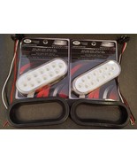 (2) 12 LED Trux Dual Revolution 6&quot; Oval Clear Lens Stop Tail Turn Back-U... - $1,865.57 MXN